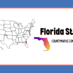 Florida State Map with County Map