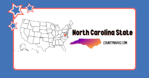 NC State Map with County Map