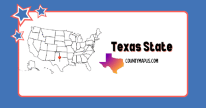 Texas State Map with County Map