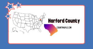Harford County Maryland Map with Cities